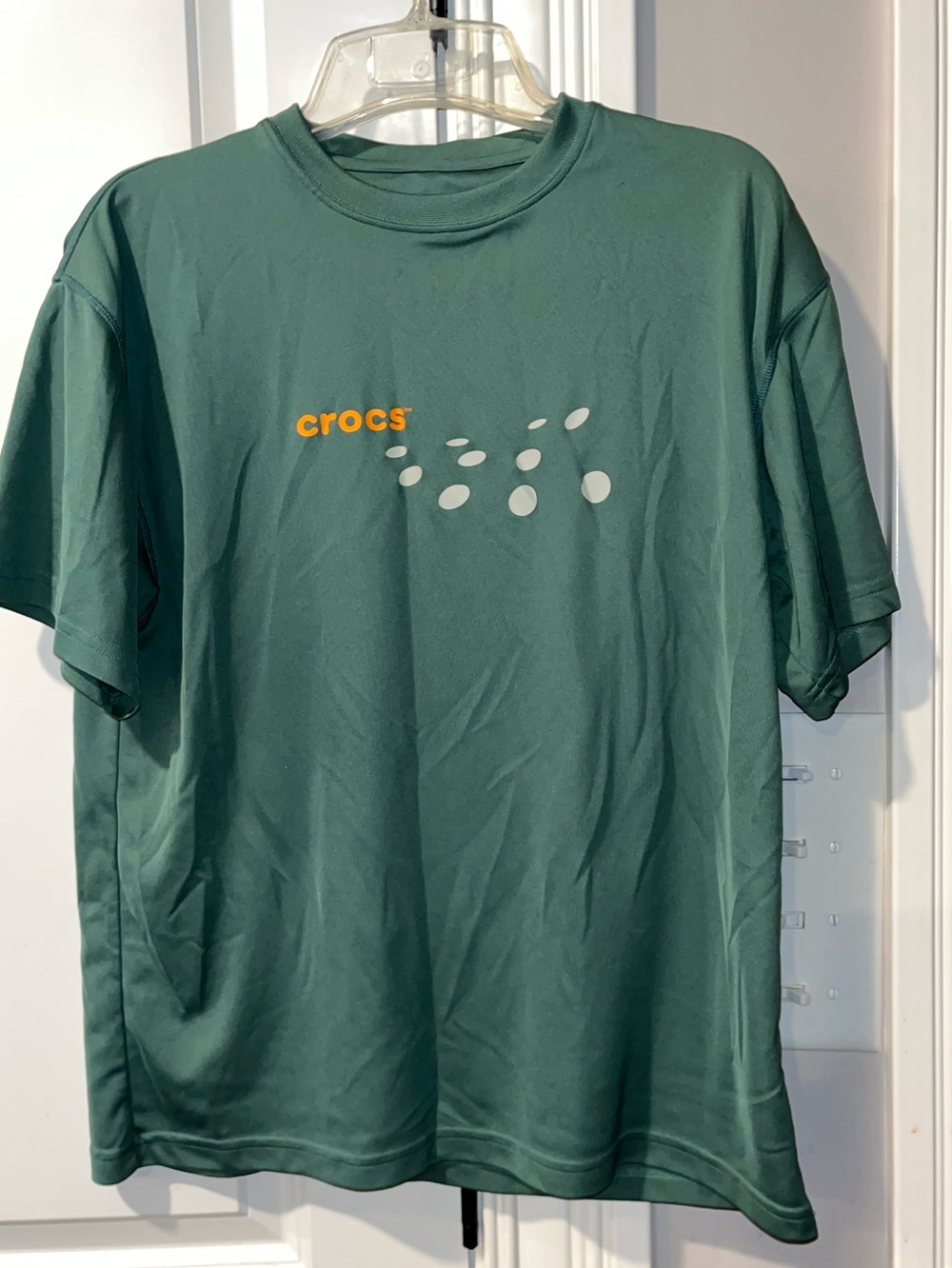 Crocs Green Men’s Athletic T-Shirt Short Sleeves Size S